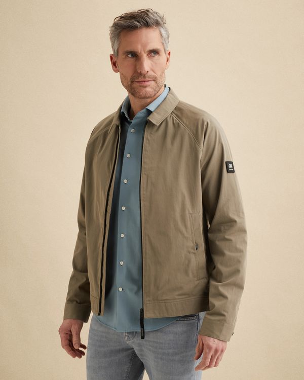 Jacket with flat collar and zipper closure – Coriander – Summer jackets | VANGUARD