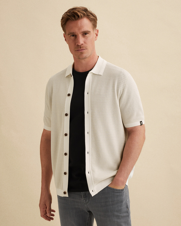 Cardigan with short sleeves and button closure – Snow White – Cardigans | VANGUARD