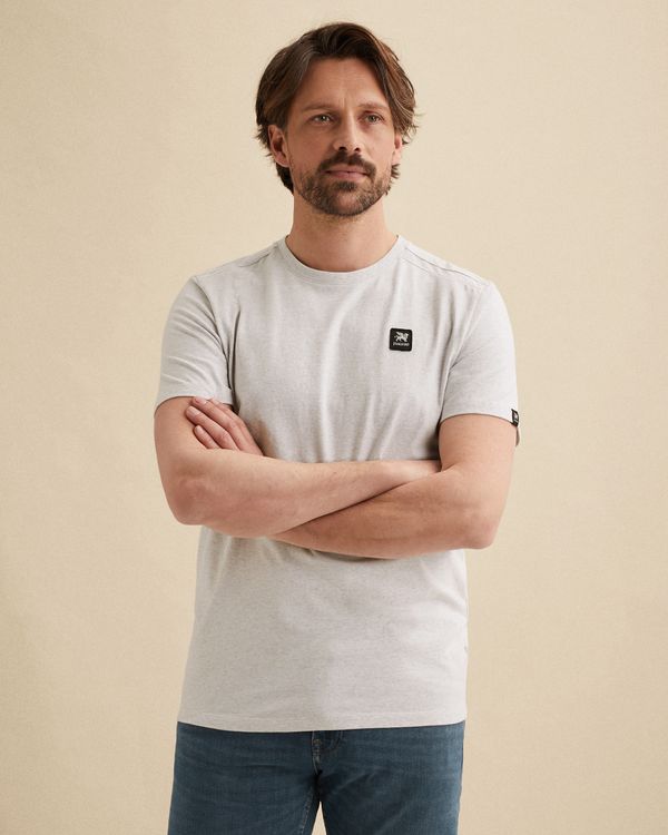 T-shirt with badge and crew neck – Castle Wall – T-shirts | VANGUARD