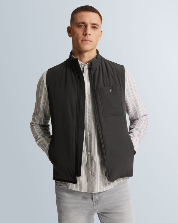 Bodywarmer with zipper closure – Grey Comfort Denim – Bodywarmers | CAST IRON