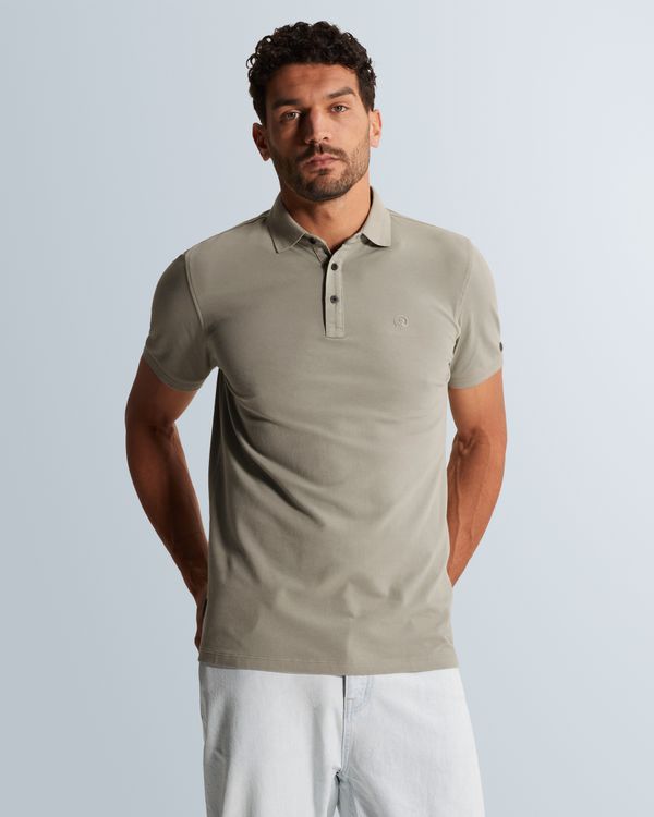 Polo shirt in cotton with stretch – Brown – Polo's | CAST IRON