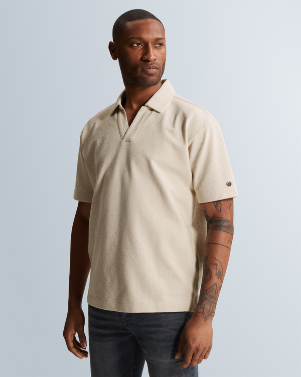 Relaxed fit polo shirt in 100% cotton – Grey Comfort Denim – Polo shirts | CAST IRON