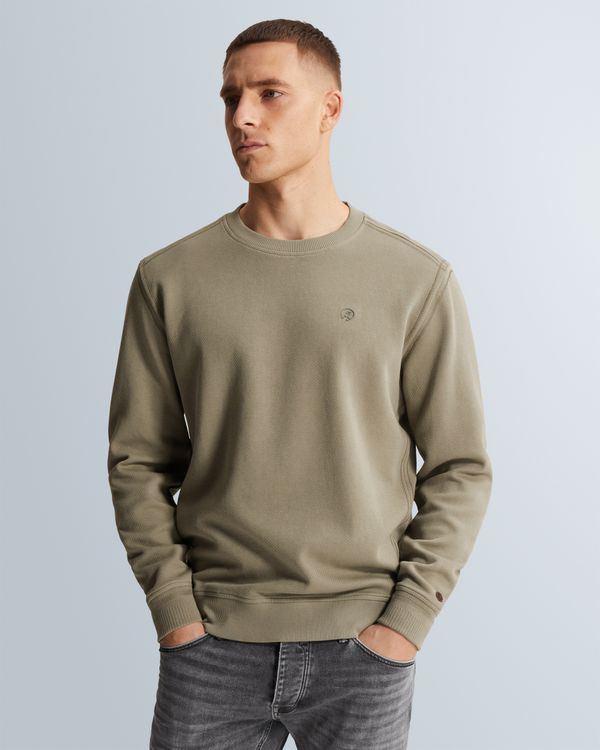 Sweatshirt with twill texture – Brown – Sweatshirts | CAST IRON