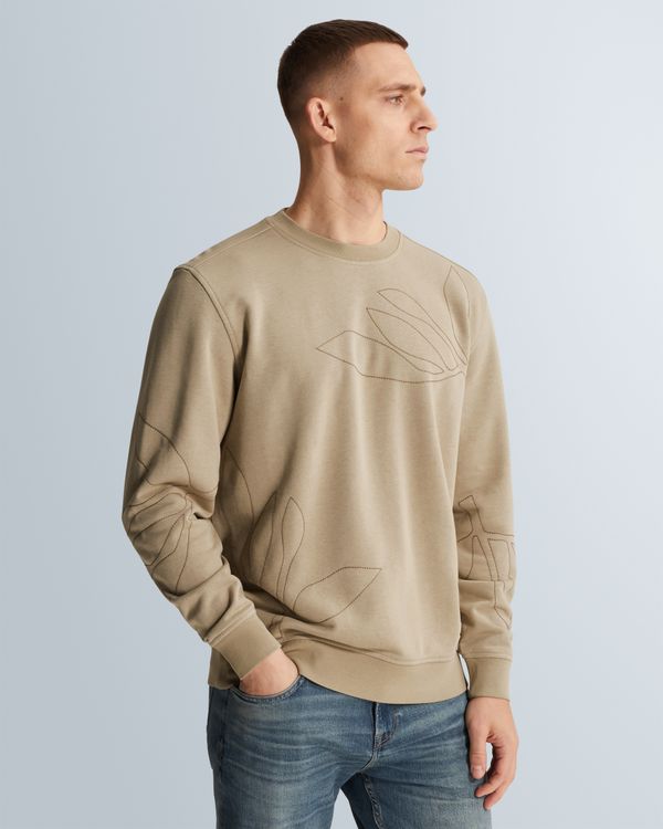 Sweatshirt with off-placed artwork – Castle Wall – Sweatshirts | CAST IRON