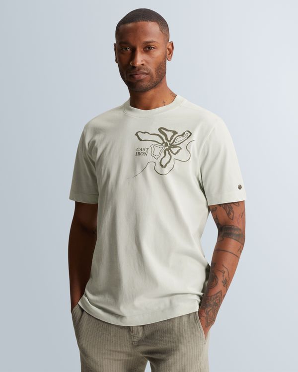 T-shirt in jersey with artwork – Black Indigo – T-shirts | CAST IRON