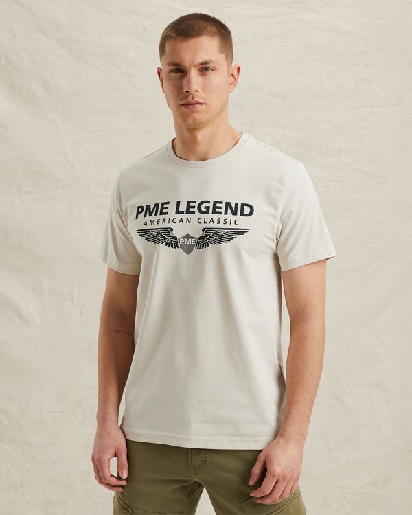 T-shirt met logo – Castle Wall – T-shirts | PME LEGEND