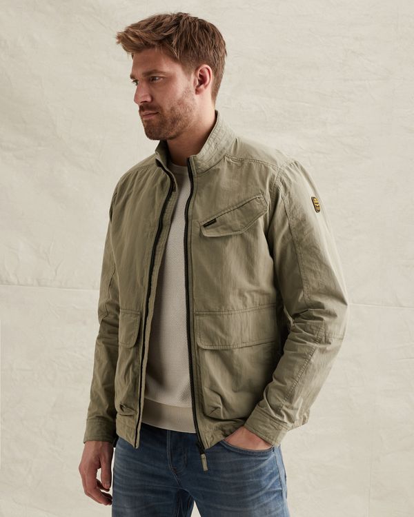 Short Cargo Jacket – Grey Comfort Denim – Zomerjassen | PME LEGEND