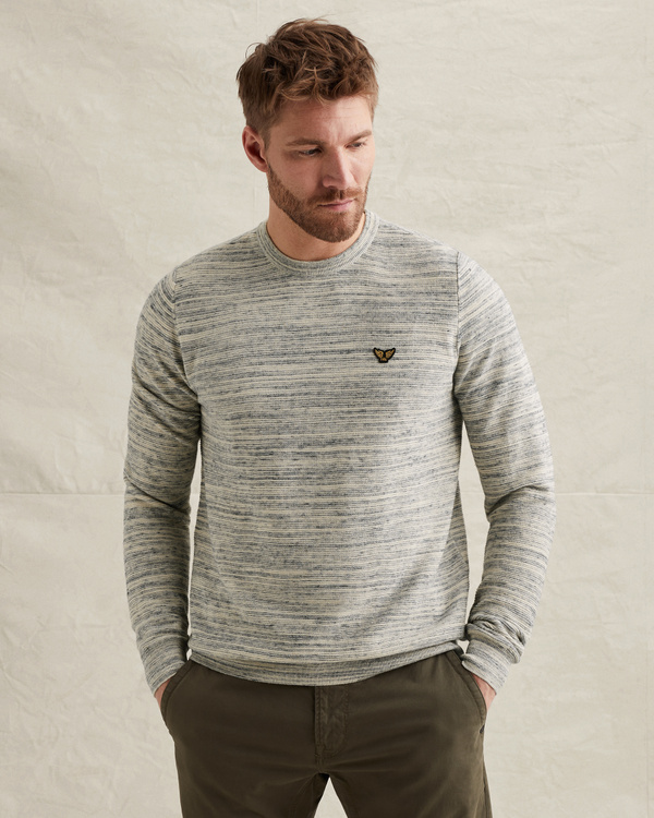 Pullover with allover texture – Castle Wall – Pullovers | PME LEGEND