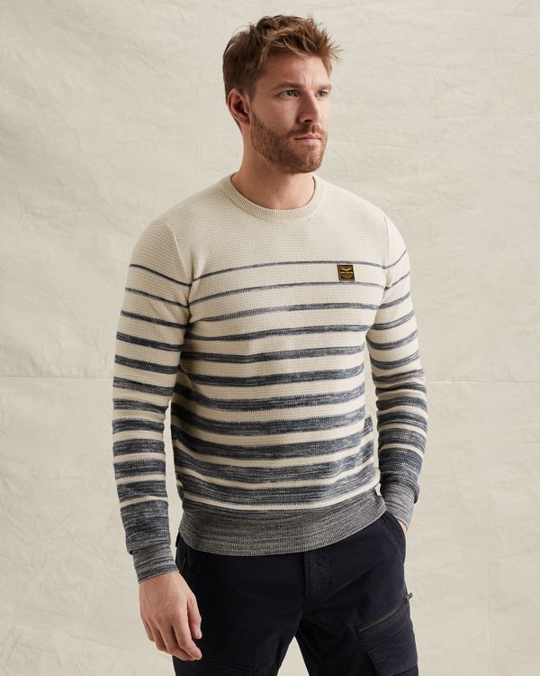 Pull en 100 % coton avec motif à rayures – Castle Wall – Pulls | PME LEGEND