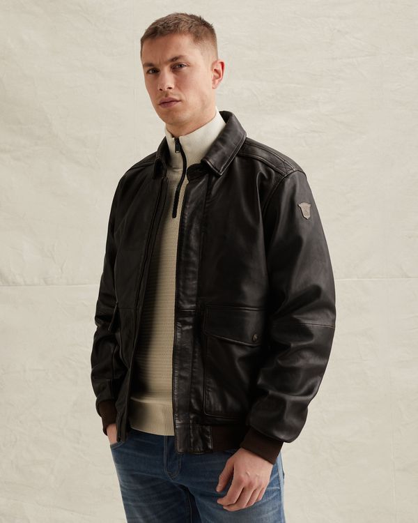 Veste Authentic A-2 – Brown – Vestes en cuir | PME LEGEND