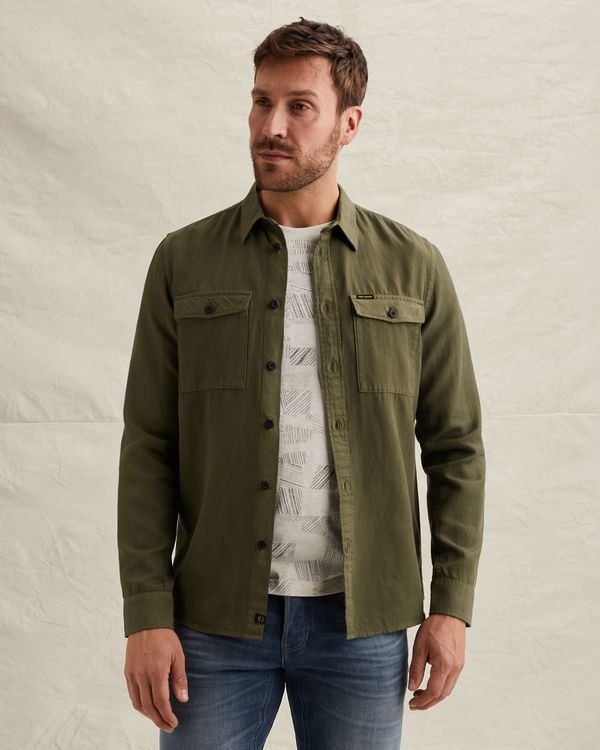 Shirt in cotton/linen with stitching details – Elmwood – Casual shirts | PME LEGEND