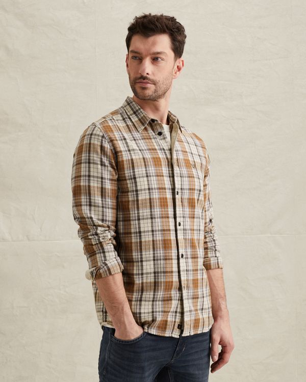 Shirt with allover check pattern – Pumpkin Spice – Casual shirts | PME LEGEND