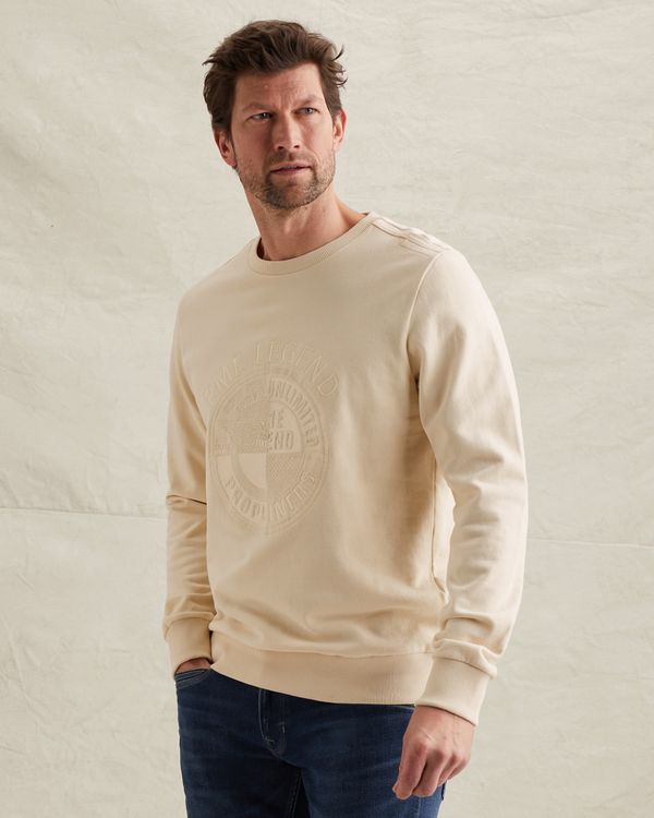 Sweatshirt with embroidered artwork – Castle Wall – Sweatshirts | PME LEGEND