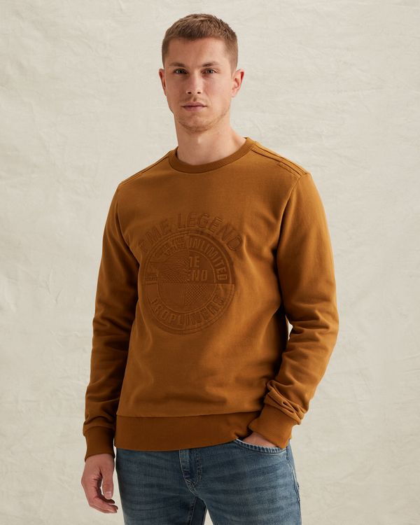 Sweatshirt with embroidered artwork – Pumpkin Spice – Sweatshirts | PME LEGEND