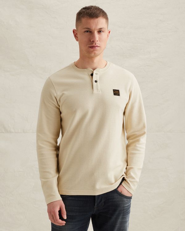 Henley T-shirt with long sleeves – Castle Wall – T-shirts | PME LEGEND
