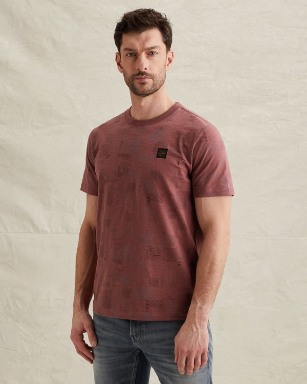 T-Shirt mit Allover-Print und Slub-Effekt – Mellow Rose – T-Shirts | PME LEGEND