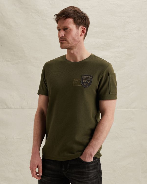 T-shirt with artwork and flight pocket – Elmwood – T-shirts | PME LEGEND