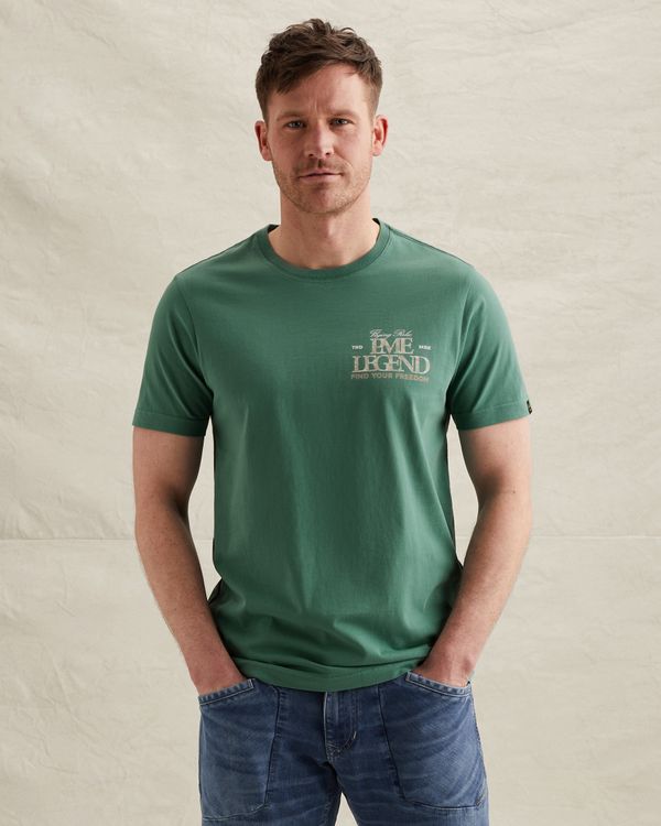 T-Shirt aus Jersey mit kleinem Artwork – Weeping Willow – T-Shirts | PME LEGEND