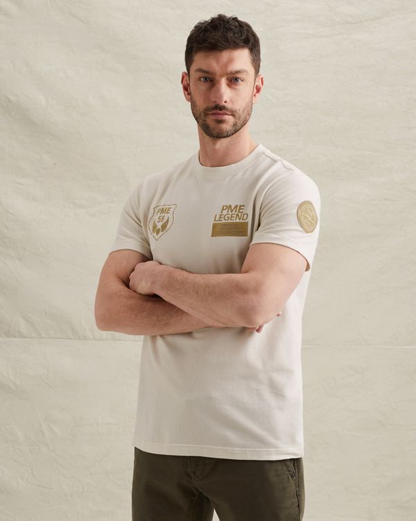 T-shirt in jersey with multiple badges – Snow White – T-shirts | PME LEGEND