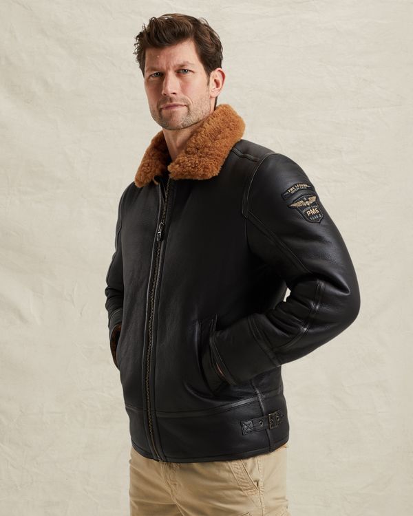 Lammy sheepskin jacket – Brown – Leather jackets | PME LEGEND