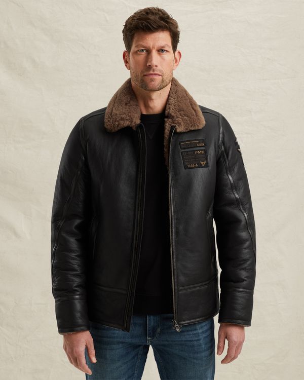 Lammy sheepskin jacket – Brown – Leather jackets | PME LEGEND