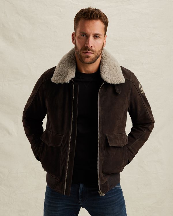 Greenville Fur Lederjacke – Brown – Lederjacken | PME LEGEND