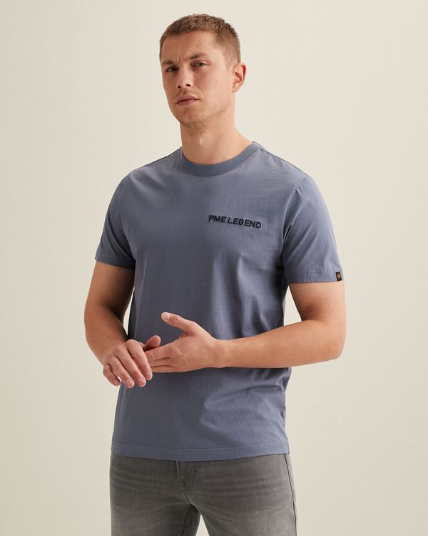 T-shirt in jersey with back artwork – Black Indigo – T-shirts | PME LEGEND