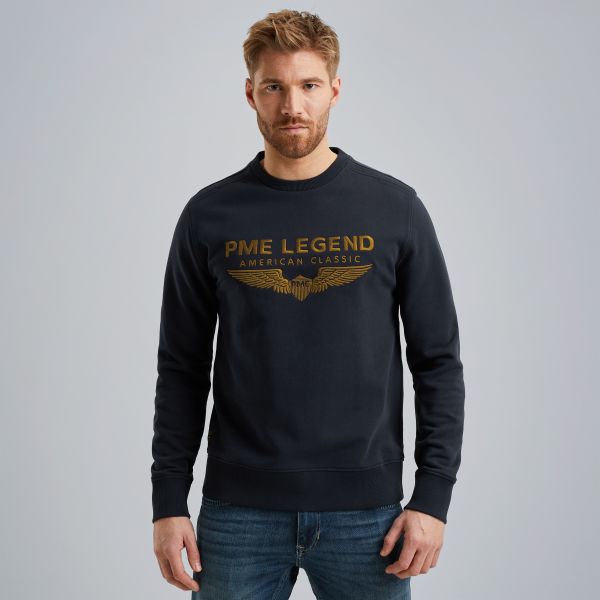 Sweatshirt with logo – Black Indigo – Sweatshirts | PME LEGEND