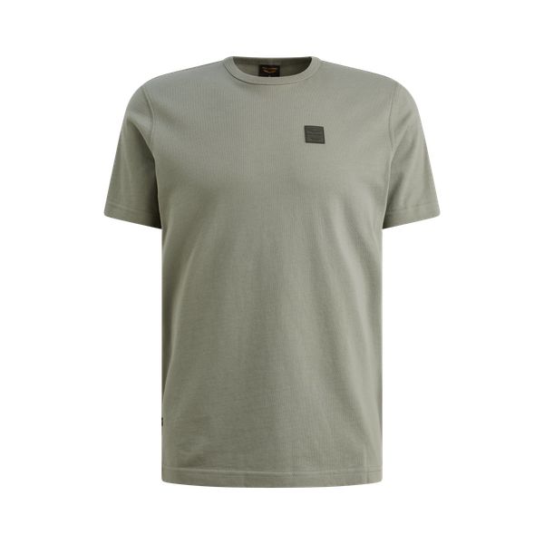 T-shirt met badge – Grey Comfort Denim – T-shirts | PME LEGEND