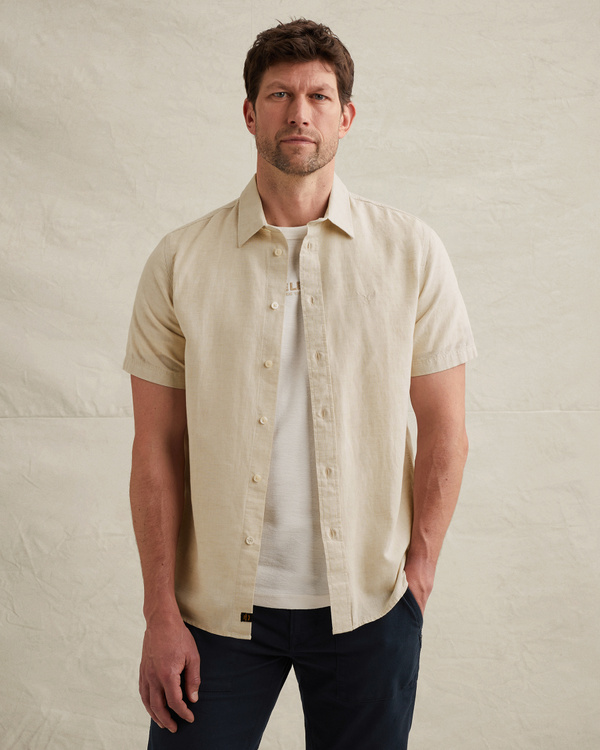 Shirt in cotton/linen with button closure – Castle Wall – Casual shirts | PME LEGEND