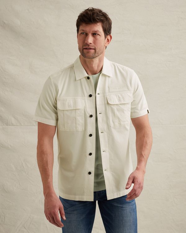 Shirt with short sleeves and chest pockets – Snow White – Casual shirts | PME LEGEND