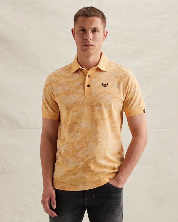 Polo shirt in slub jersey – Pumpkin Spice – Polo shirts | PME LEGEND