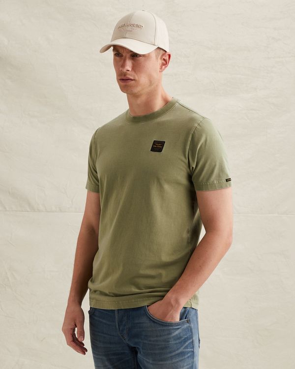 T-shirt in a cotton blend with garment-dye wash – Weeping Willow – T-shirts | PME LEGEND