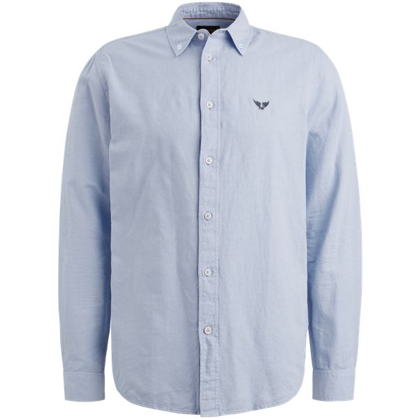 Shirt in cotton/linen with garment-dye wash – Black Indigo – Casual shirts | PME LEGEND