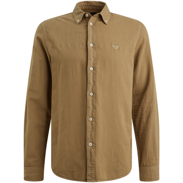 Shirt in cotton/linen with garment-dye wash – Weeping Willow – Casual shirts | PME LEGEND