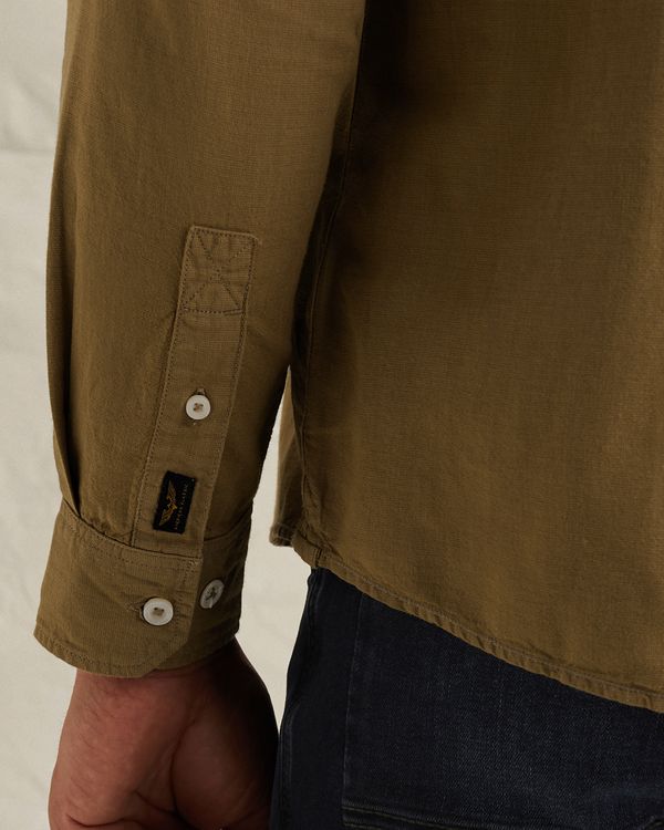 Hemd aus Baumwolle/Leinen mit Garment-Dye-Waschung