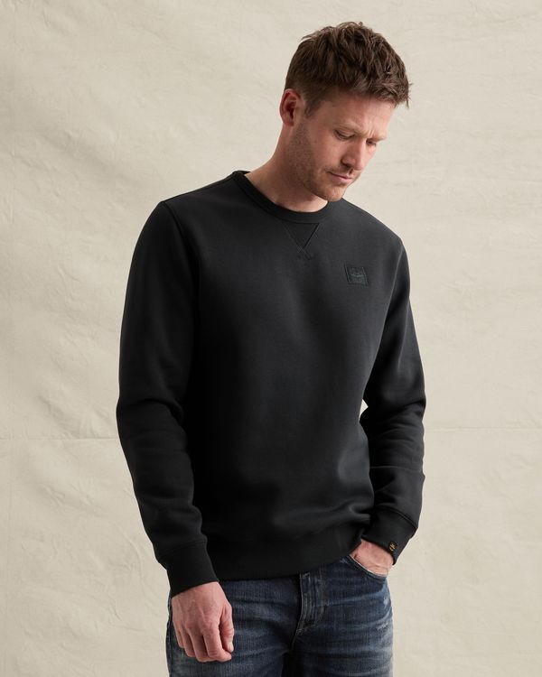 Sweatshirt with raglan sleeves and flight pocket – Black Indigo – Sweatshirts | PME LEGEND