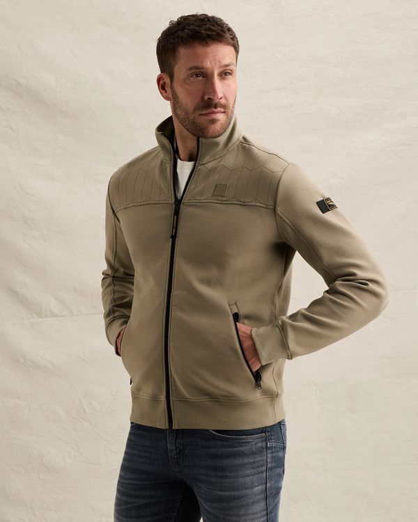 Veste en sweat avec fermeture zippée et motif matelassé – Weeping Willow – Sweatshirts | PME LEGEND