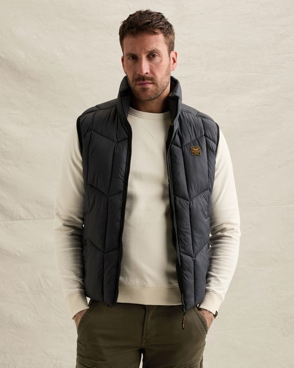 Avizer bodywarmer – Grey Comfort Denim – Bodywarmers | PME LEGEND
