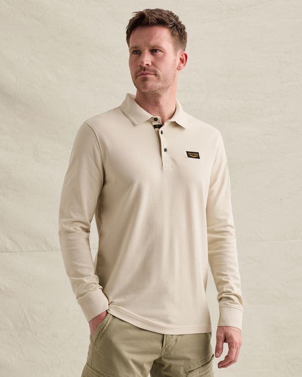 Polo American Classic à manches longues avec poche de vol – Castle Wall – Polos | PME LEGEND