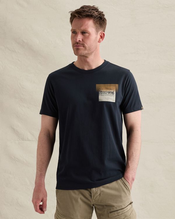T-shirt van 100% katoen met print – Black Indigo – T-shirts | PME LEGEND