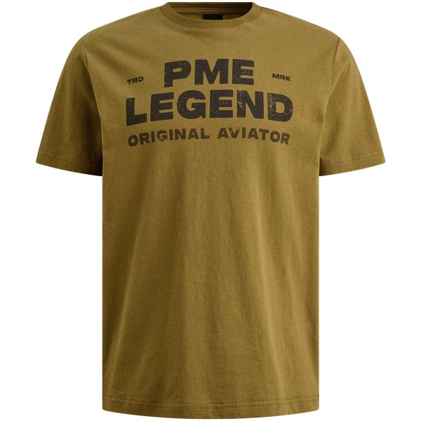 T-shirt with rugged artwork on the chest – Brown – T-shirts | PME LEGEND