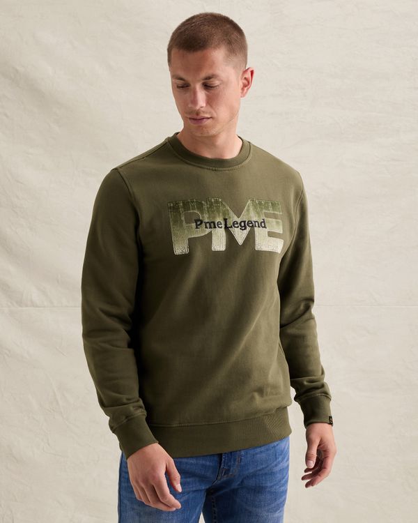 Sweatshirt in 100% cotton with print – Weeping Willow – Sweatshirts | PME LEGEND
