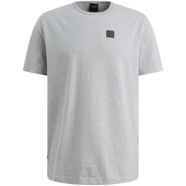 T-Shirt mit Badge – Grey Comfort Denim – T-Shirts | PME LEGEND