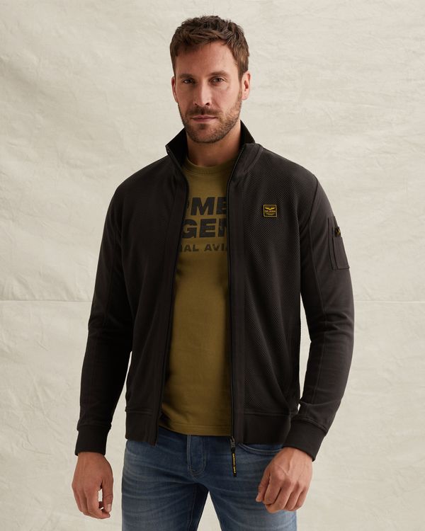 Veste en sweat avec poche cargo sur la manche – Brown – Sweatshirts | PME LEGEND