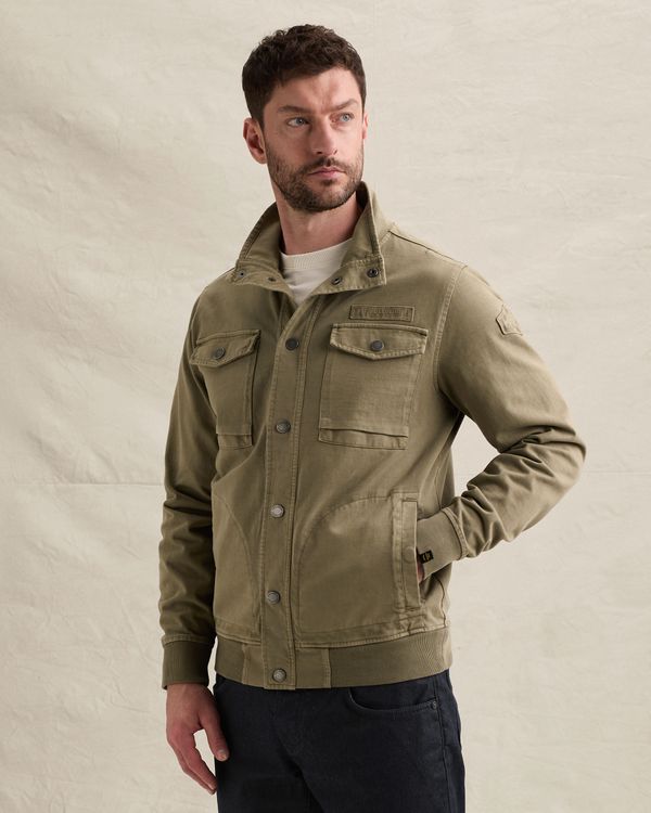 Cargo sweat jacket with zipper closure – Weeping Willow – Sweatshirts | PME LEGEND