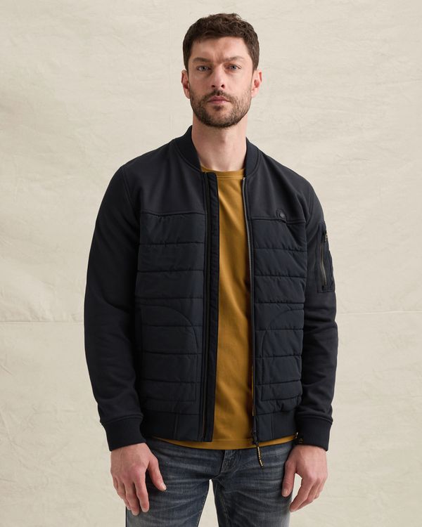 Hybrid jacket met ritssluiting en flight pocket – Black Indigo – Jassen | PME LEGEND