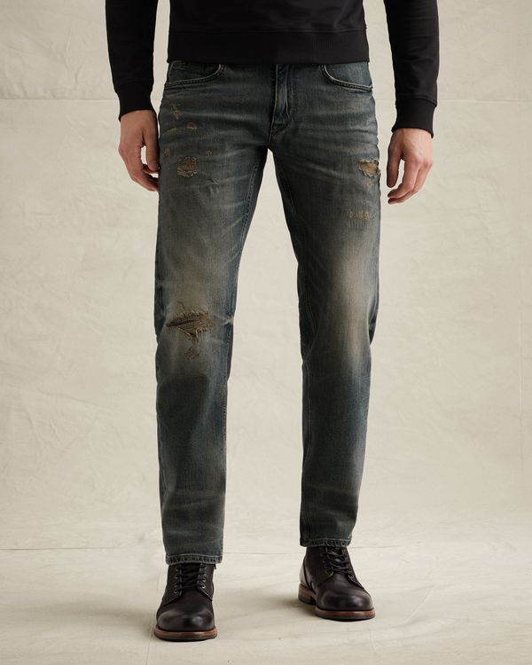 Wingload Relaxed Fit Jeans mit Destroy- und Repair-Details – Grey Comfort Denim – Relaxed Fit | PME LEGEND