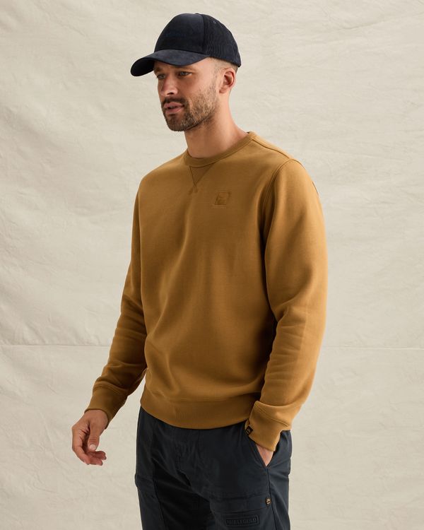 Sweatshirt with raglan sleeves and flight pocket – Brown – Sweatshirts | PME LEGEND