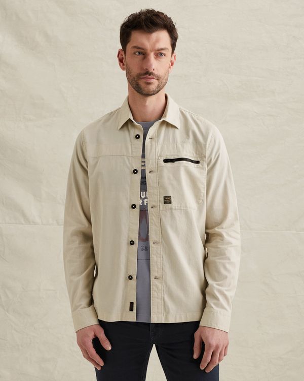 Shirt jacket met knoopsluiting en borstzak – Castle Wall – Shirt jackets | PME LEGEND